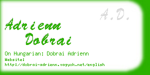 adrienn dobrai business card